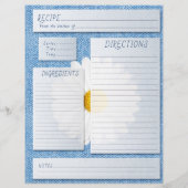 レシピブック 挿入 デニム ダイジー カントリー (裏面)