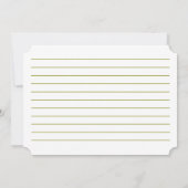 レシピブライダルシャワーエレガントカード ノートカード (裏面)