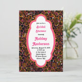 レシピブライダルシャワー招待状 |ステンドグラスフローラ 招待状 (スタンド正面)