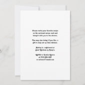 レシピブライダルシャワー招待状 |ステンドグラスフローラ 招待状 (裏面)