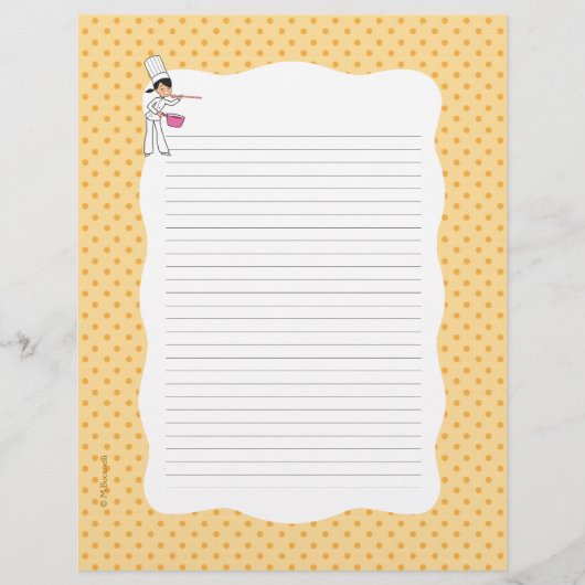 レシピページと装飾ボーダー (正面)