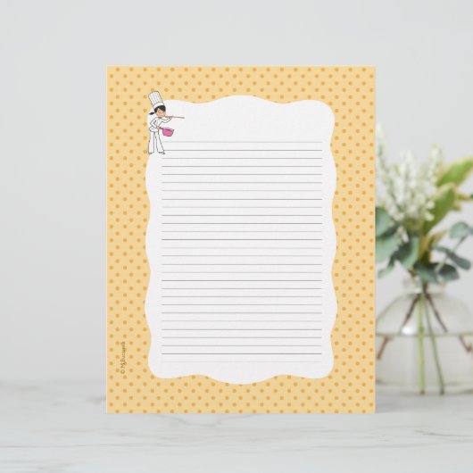 レシピページと装飾ボーダー (スタンド正面)