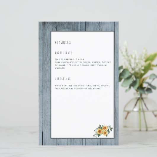 レシピページクックブックミニバインダーオーガナイザー (スタンド正面)