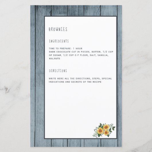 レシピページクックブックミニバインダーオーガナイザー (正面)