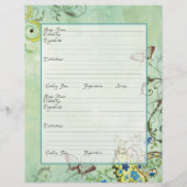 レシピページファミリー伝統クックブックレシピバインダー (裏面)