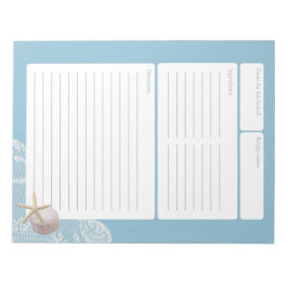 レシピページブルーサンドドルアンドレース ノートパッド