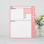 レシピページ（ピンク） (スタンド正面)