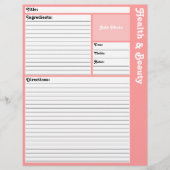 レシピページ（ピンク） (正面)