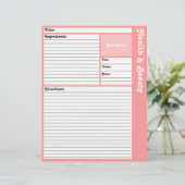 レシピページ（ピンク） (スタンド正面)