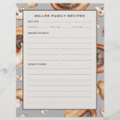 レシピページ |ファミリ名 |キノコのパターン (裏面)