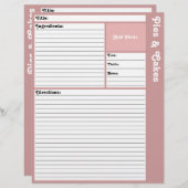 レシピページ（メイブ） (正面/裏面)