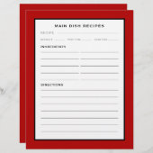 レシピページ |メインディッシュ |赤と白 (正面/裏面)