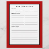 レシピページ |メインディッシュ |赤と白 (裏面)