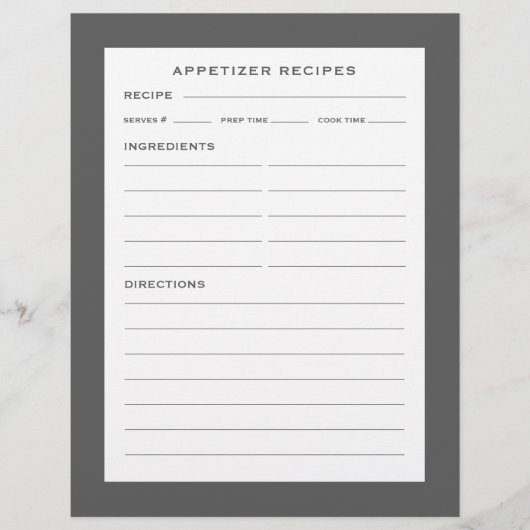 レシピページ |前菜 |グレーシンプルとホワイト (正面)