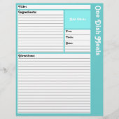 レシピページ（水色） (正面)