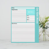 レシピページ（水色） (スタンド正面)