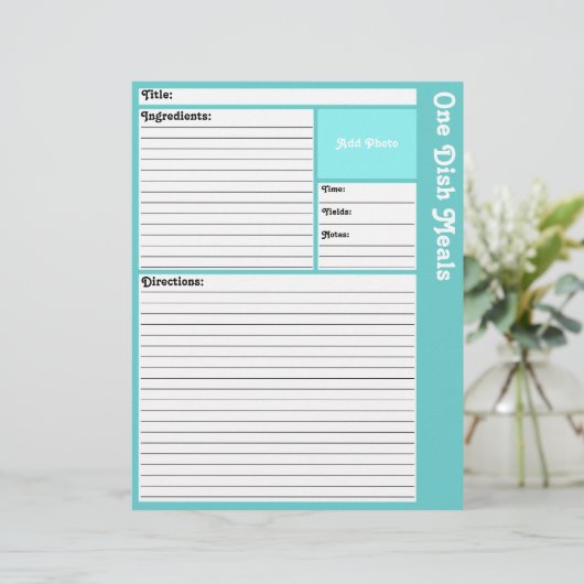 レシピページ（水色） (スタンド正面)