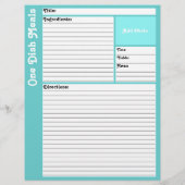 レシピページ（水色） (裏面)