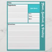 レシピページ（水色） (正面)