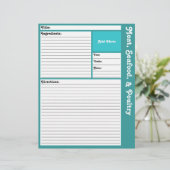 レシピページ（水色） (スタンド正面)