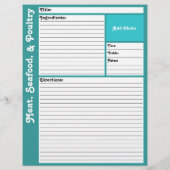 レシピページ（水色） (裏面)