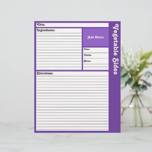 レシピページ（濃い紫） (スタンド正面)