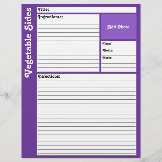 レシピページ（濃い紫） (裏面)