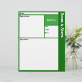 レシピページ（濃い緑） (スタンド正面)