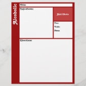 レシピページ（濃い赤） (裏面)