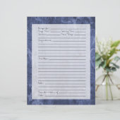 レシピページ – 濃い青のパターン (スタンド正面)