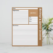 レシピページ（茶色） (スタンド正面)