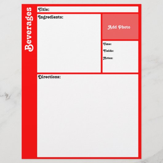 レシピページ（赤） (裏面)