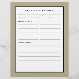 レシピページ |野菜 |黒シンプル白