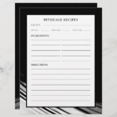 レシピページ |飲料 |ブラック&ホワイトスウッシュ (正面/裏面)