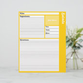 レシピページ（黄色） (スタンド正面)