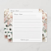 レシピホワイトフローラニュートラルトロピカルパームグリーンリー ポストカード (正面/裏面)