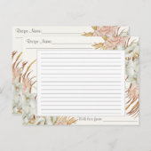 レシピボホフローラミュート熱帯パームグリーン ポストカード (正面/裏面)