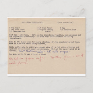 レシピポストカード ポストカード