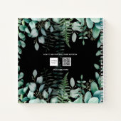 レシピユーカリ緑のウッドランドブラック ノートブック (裏面)