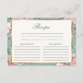 レシピラブシャックフィアンスガーデンブライダルシャワー エンクロージャーカード (正面)