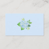 レシピリクエストアジサイ幾何ブライダルシャワー エンクロージャーカード (裏面)