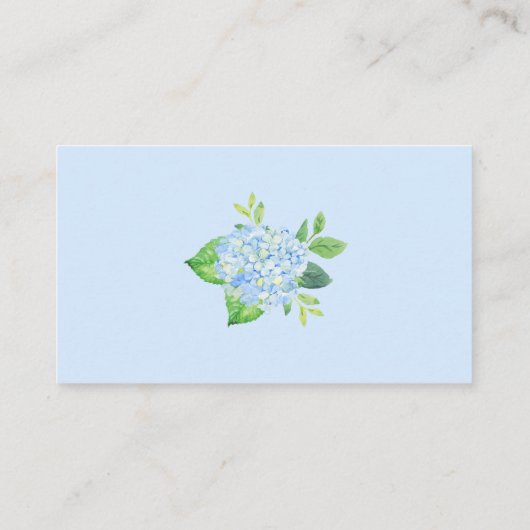 レシピリクエストアジサイ幾何ブライダルシャワー エンクロージャーカード (裏面)