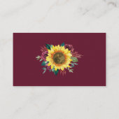 レシピリクエストサンフラワーブルゴーニュバラ エンクロージャーカード (裏面)