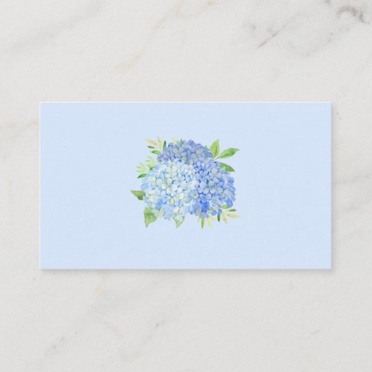 レシピリクエストブルーアジサイのエンクロージャカード エンクロージャーカード (裏面)