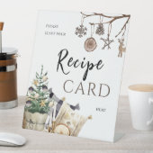 レシピリクエスト | ボヘミアンワインター ブライダルシャワーテーブル 台座サイン (インサイチュ)