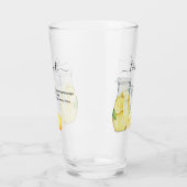 レシピレモネードドリンクウォーターカラーレモン タンブラーグラス (左)