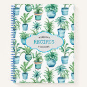 レシピ主催パーソナライズされた仕訳帳 ノートブック (正面)