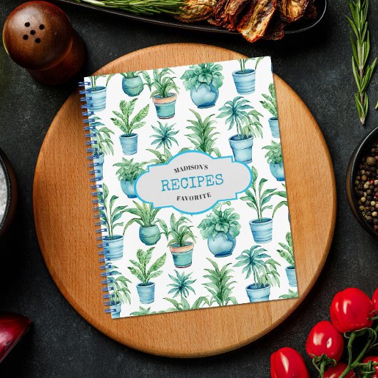 レシピ主催パーソナライズされた仕訳帳 ノートブック