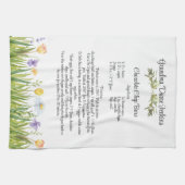 レシピ保管テンプレートギフト春の花 キッチンタオル (横)