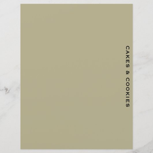 レシピ分割器 |ケーキとクッキー |セージシンプルグリーン (正面)